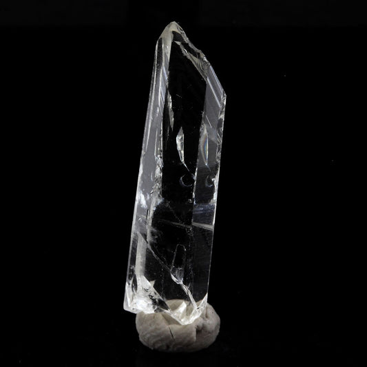 Quartz mineral. 11.57 carats. La Gardette Mine, Bourg d'Oisans, Isère, France