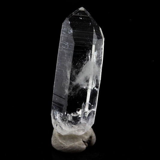 Quartz mineral. 13.57 carats. La Gardette Mine, Bourg d'Oisans, Isère, France