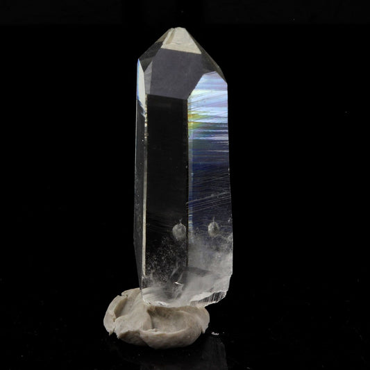Quartz mineral. 19.74 carats. La Gardette Mine, Bourg d'Oisans, Isère, France