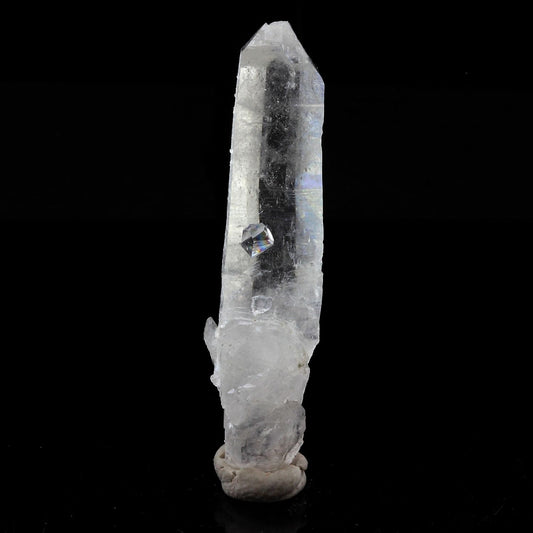 Quartz mineral. 28.14 carats. La Gardette Mine, Bourg d'Oisans, Isère, France