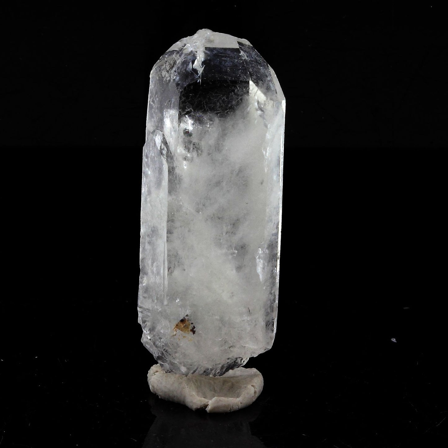Quartz mineral. 36.30 carats. La Gardette Mine, Bourg d'Oisans, Isère, France