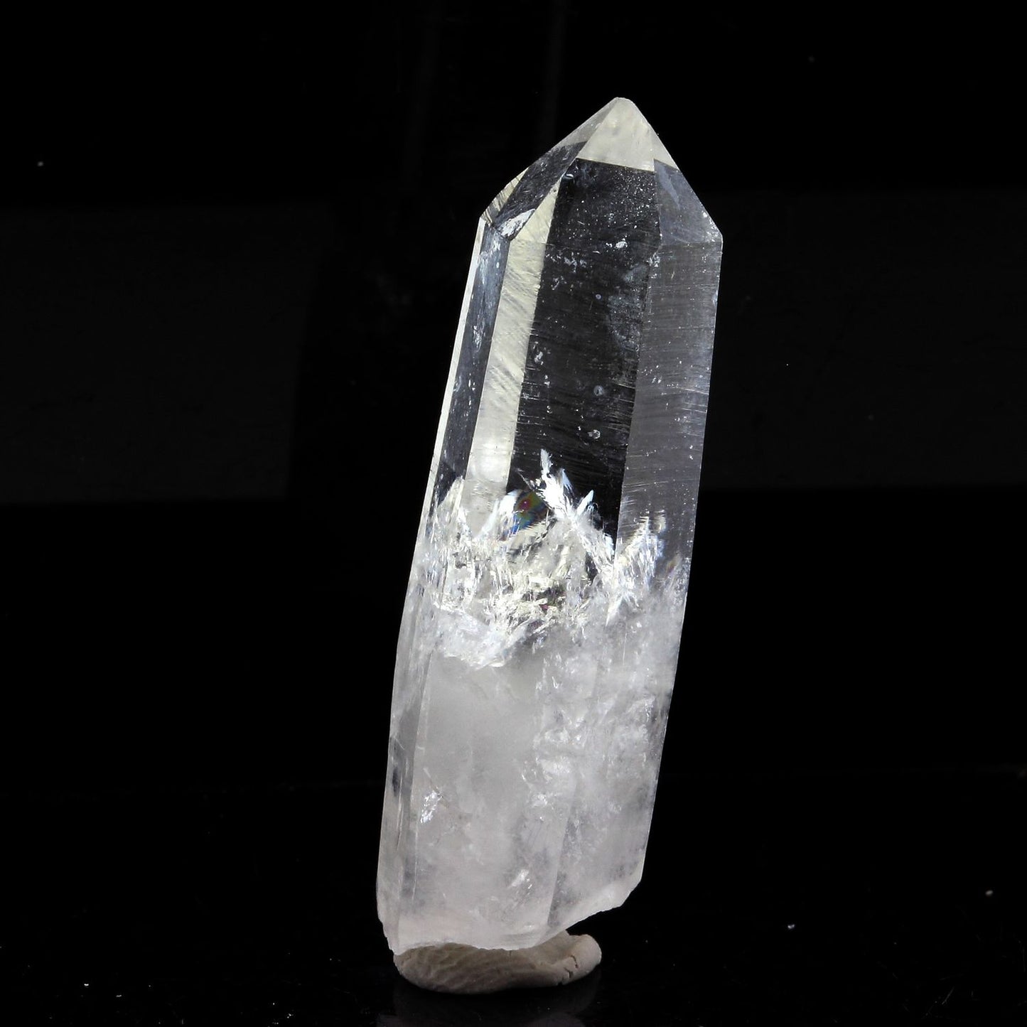 Quartz mineral. 61.79 carats. La Gardette Mine, Bourg d'Oisans, Isère, France