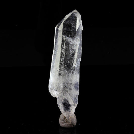 Quartz mineral. 34.95 carats. La Gardette Mine, Bourg d'Oisans, Isère, France
