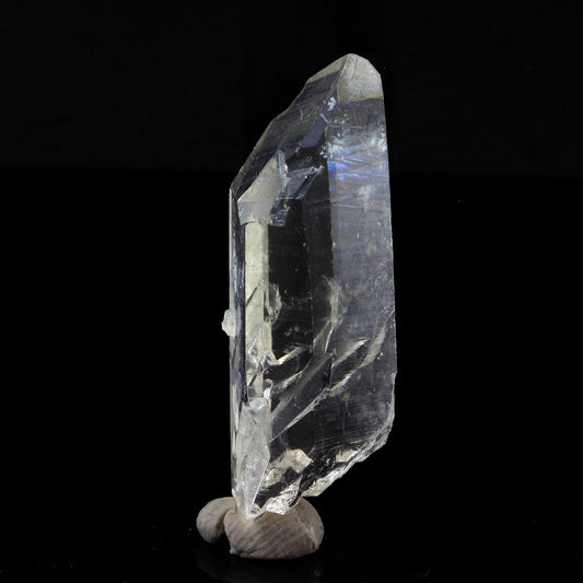 Quartz mineral. 38.34 carats. La Gardette Mine, Bourg d'Oisans, Isère, France