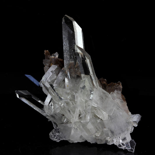 Quartz mineral. 56.5 carats. en provenance de La Gardette Mine, mine à Giraud, Bourg d'Oisans, Isère, France