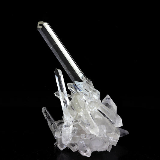 Quartz mineral. 65.5 carats. en provenance de La Gardette Mine, mine à Giraud, Bourg d'Oisans, Isère, France