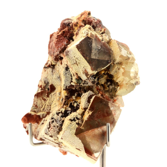 Fluorite + Hematite + Baryte. 537.35 carats. Erika Mine, Säulnhof, Allemagne