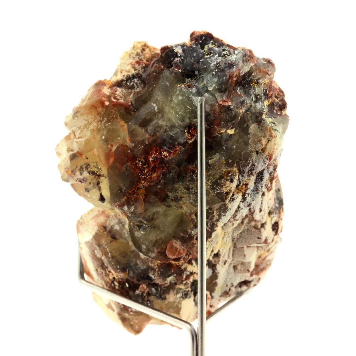 Fluorite + Hematite + Baryte. 537.35 carats. Erika Mine, Säulnhof, Allemagne