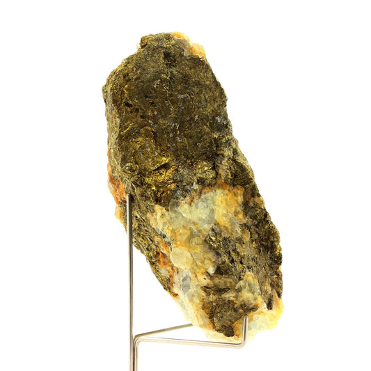 Chalcopyrite + Fluorite. 1985.80 carats. Mont-Roc Mine, Tarn, France