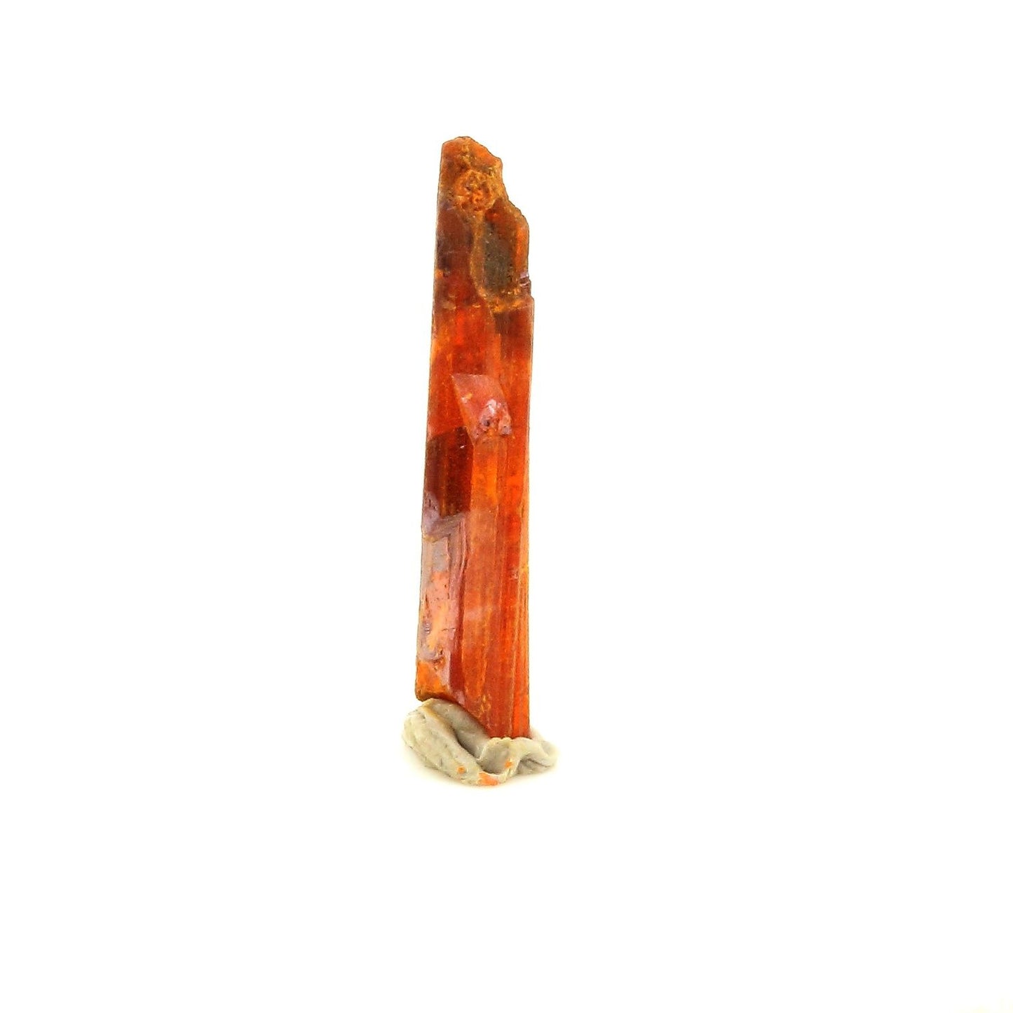 Crocoite. 0.85 carats. Adelaide Mine, Tasmania, Australie