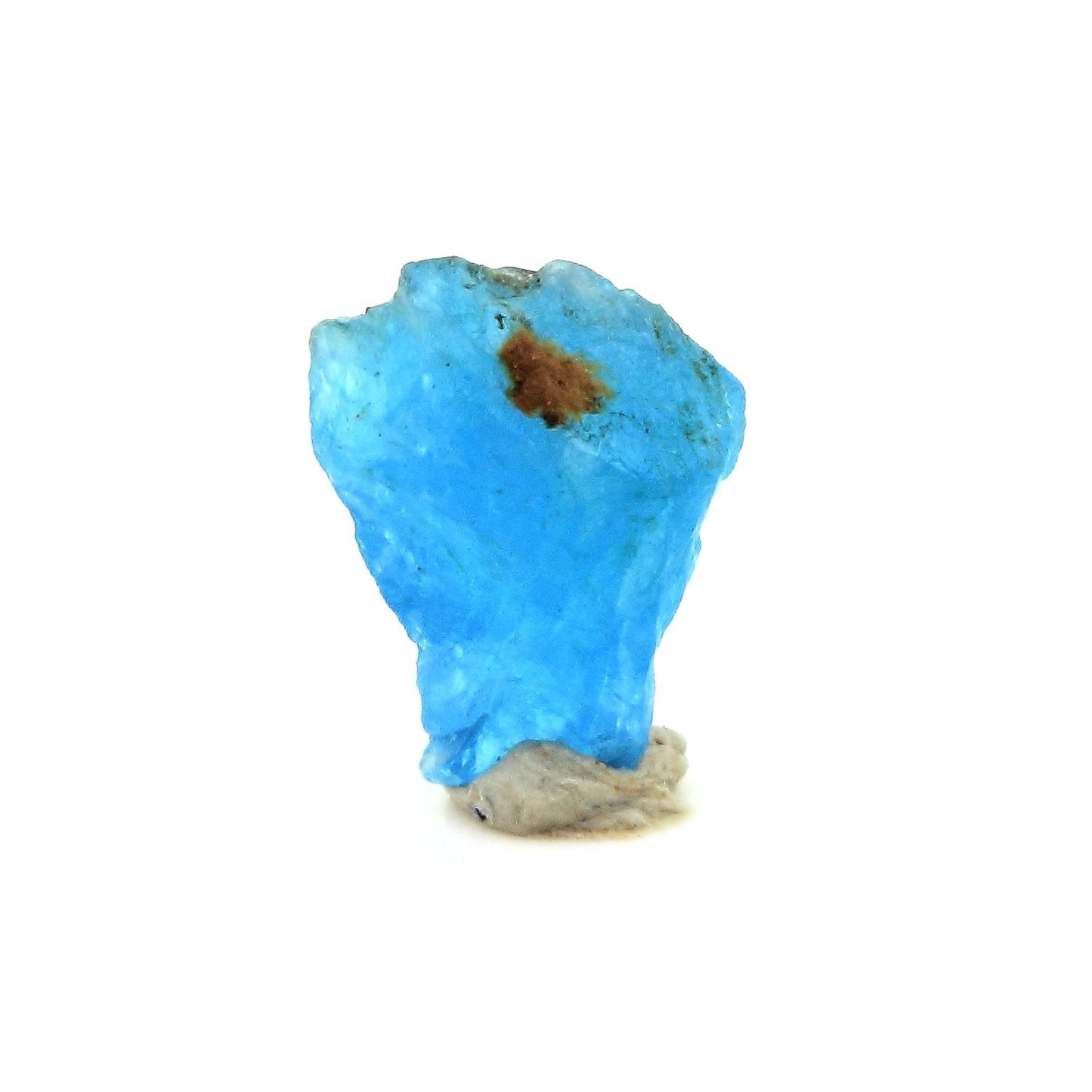 Apatite bleu neon. 1.75 carats. Betroka, Anosy, Madagascar