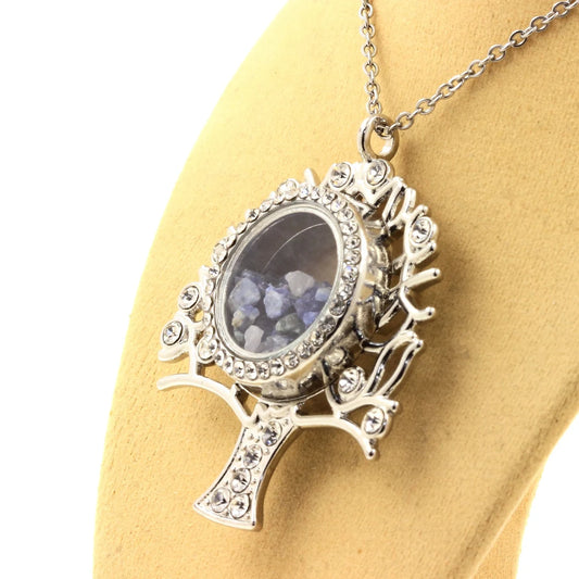 Collier Benitoite brut modèle Arbre