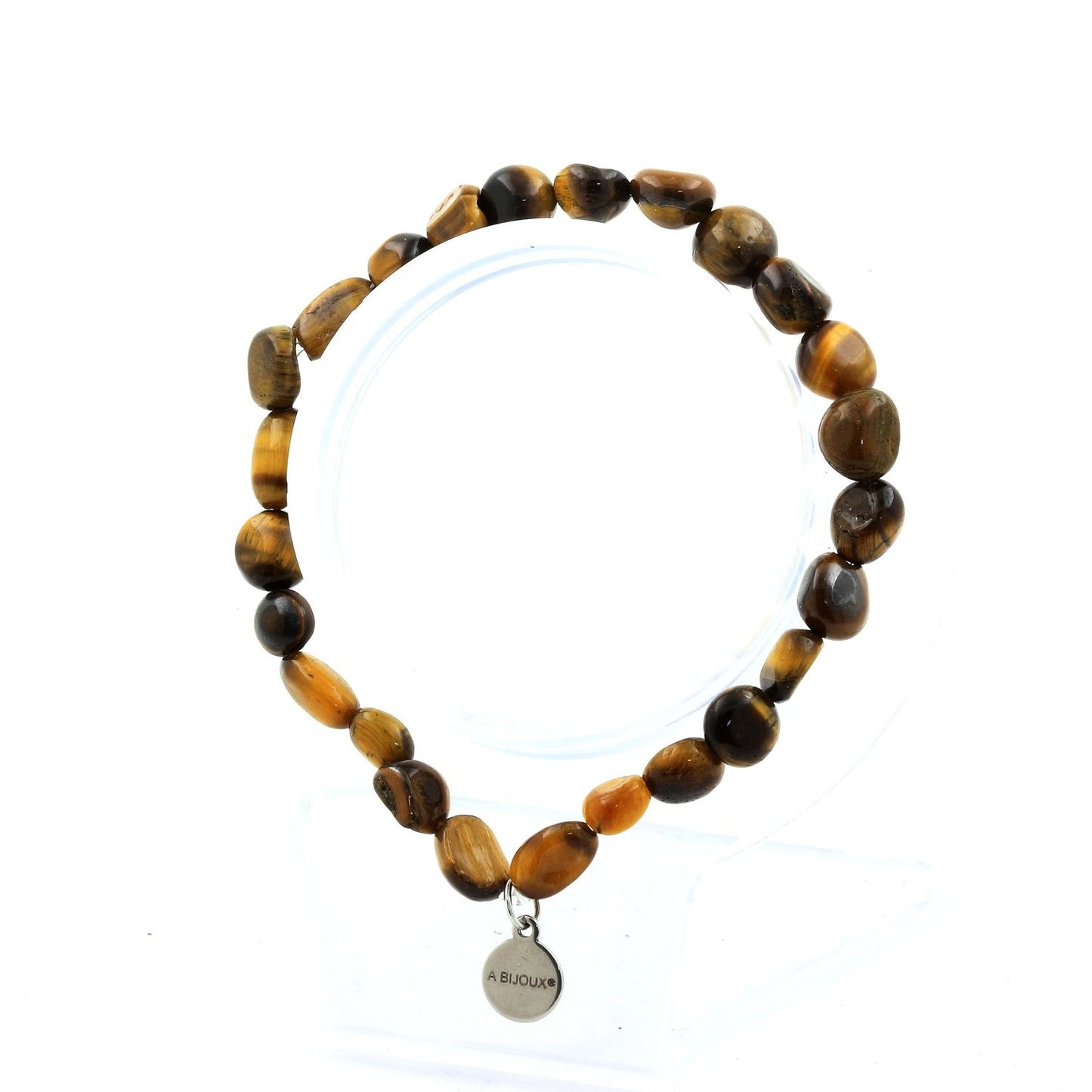 Oeil de Tigre d'Afrique du Sud. Bracelet en Perles naturelles