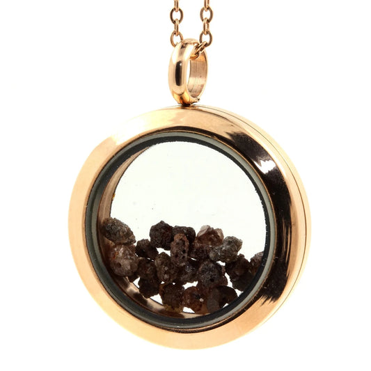 Collier Diamant marron Modèle Médaillon