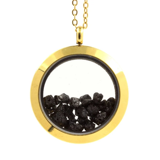 Collier Diamant noir Modèle Médaillon