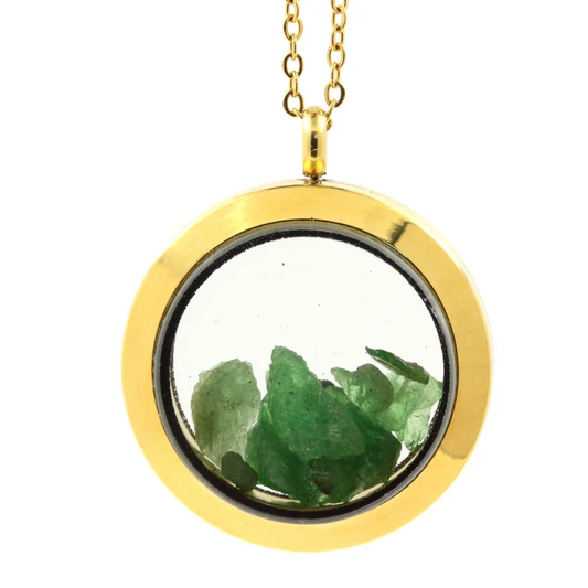 Collier Grenat Tsavorite Modèle Médaillon