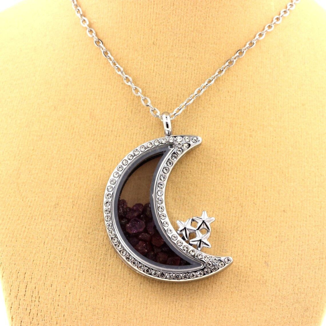 Collier Rubis naturels modèle Lune