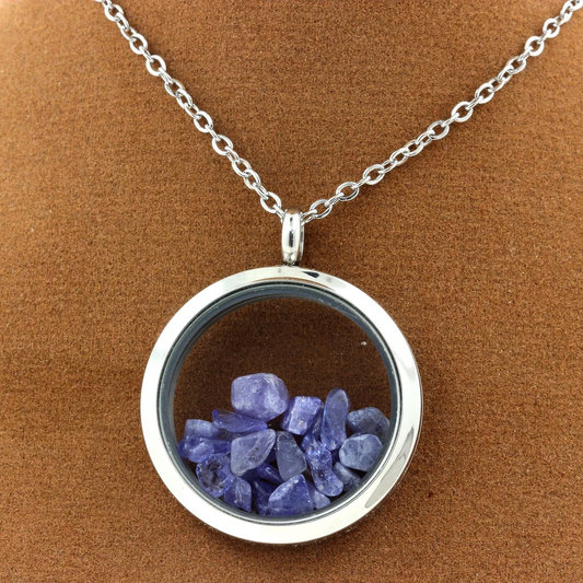 Collier Tanzanite modèle Médaillon