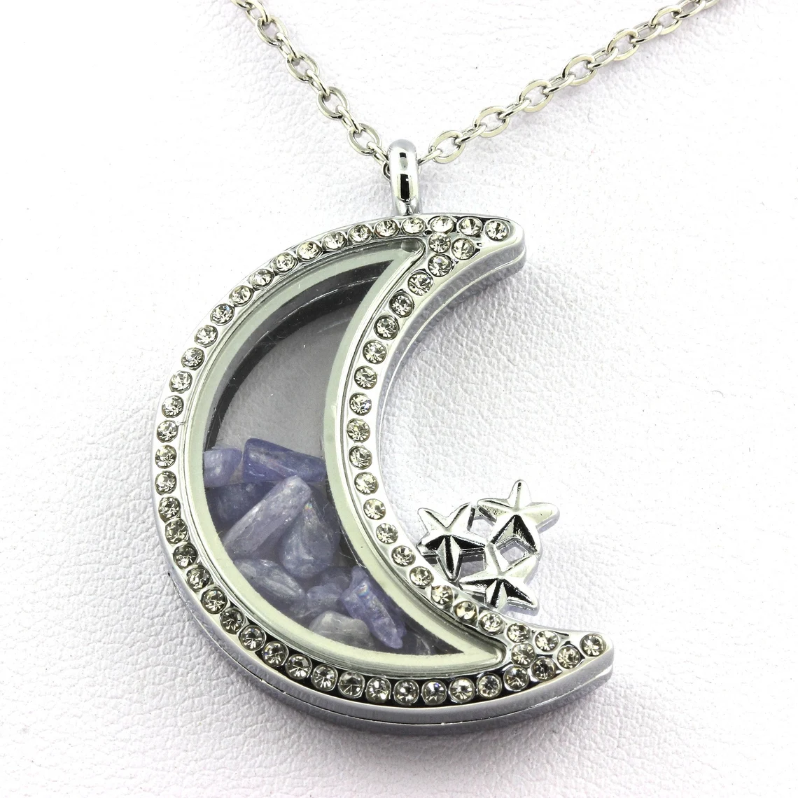 Collier Tanzanite brut modèle Lune