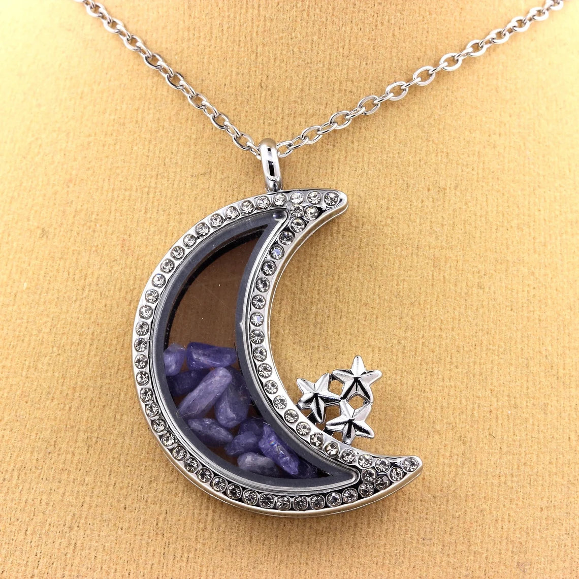 Collier Tanzanite brut modèle Lune