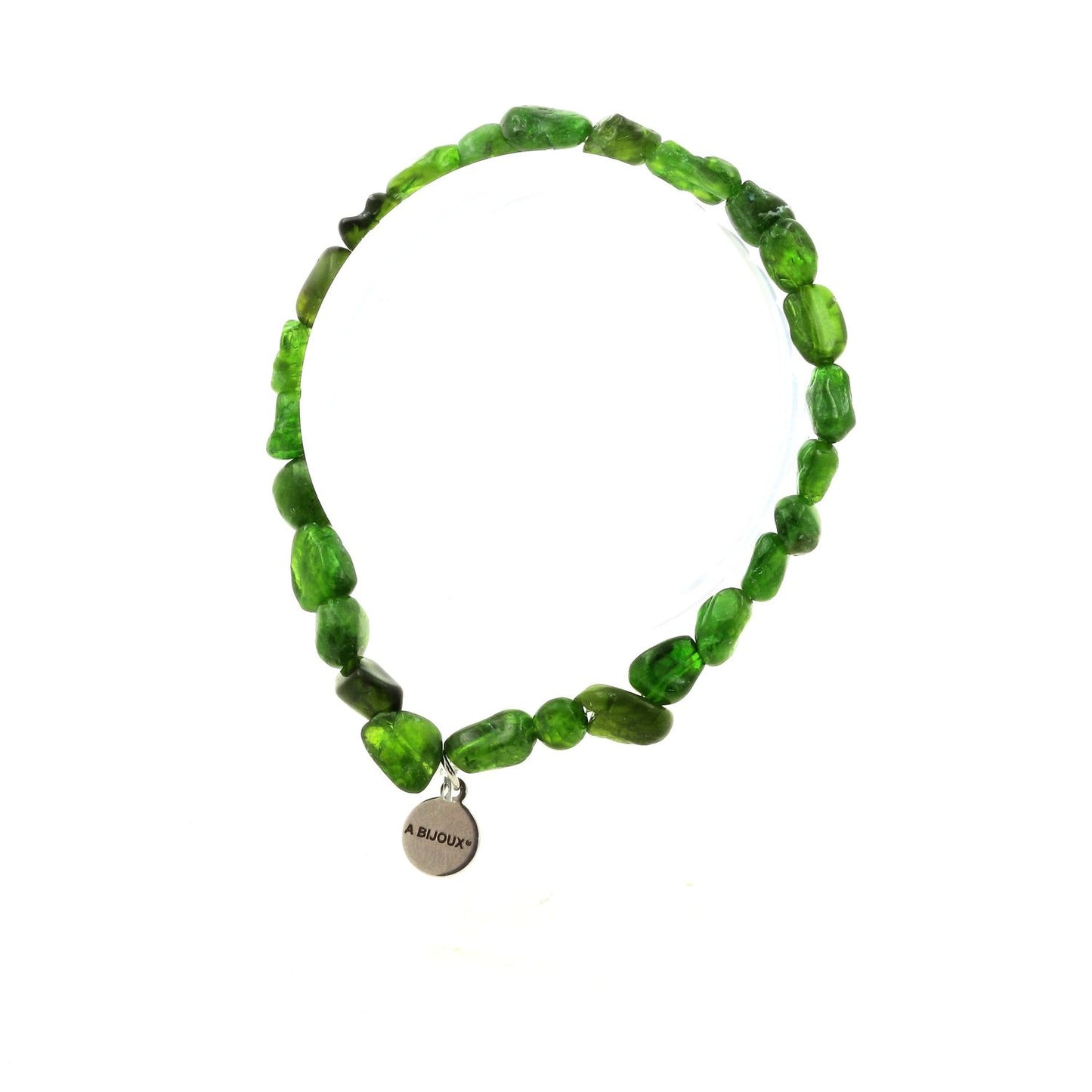 Diopside du Brésil. Bracelet en Perles naturelles