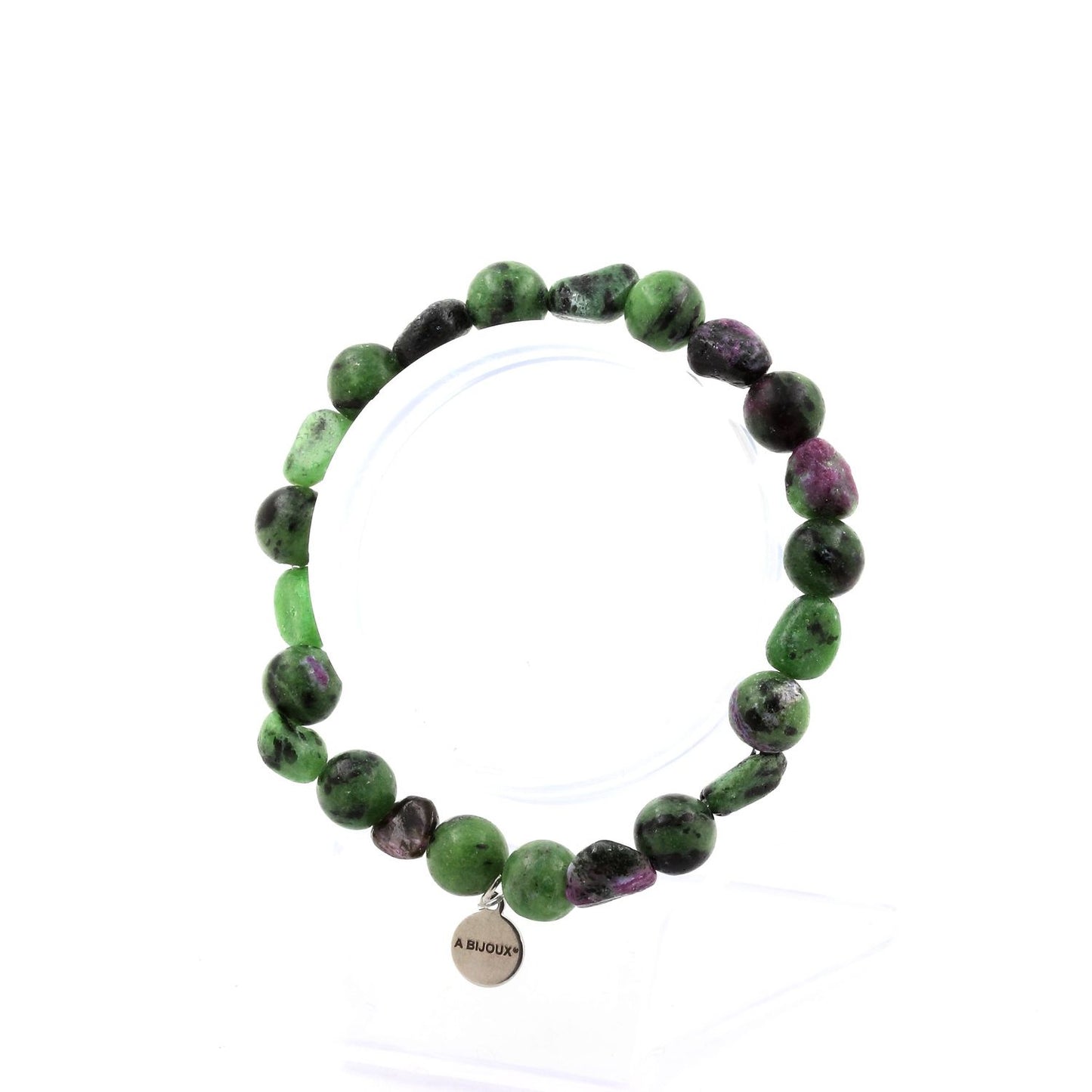 Epidote de Birmanie + Perles Epidote. Bracelet Perles naturelles