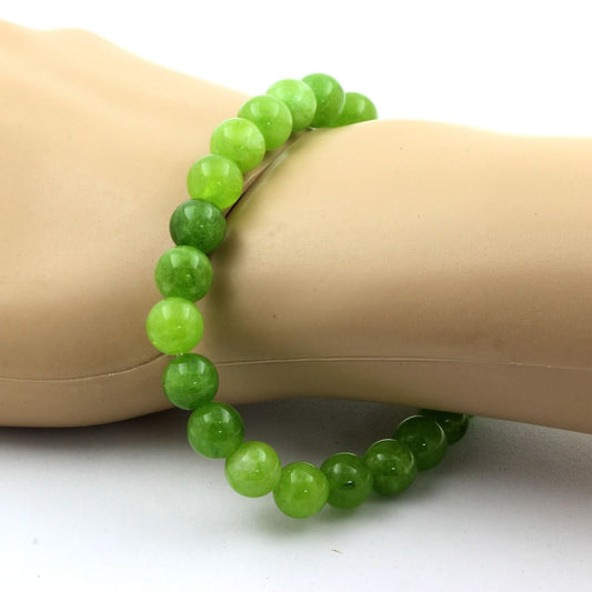 Péridot. Bracelet Perles naturelles