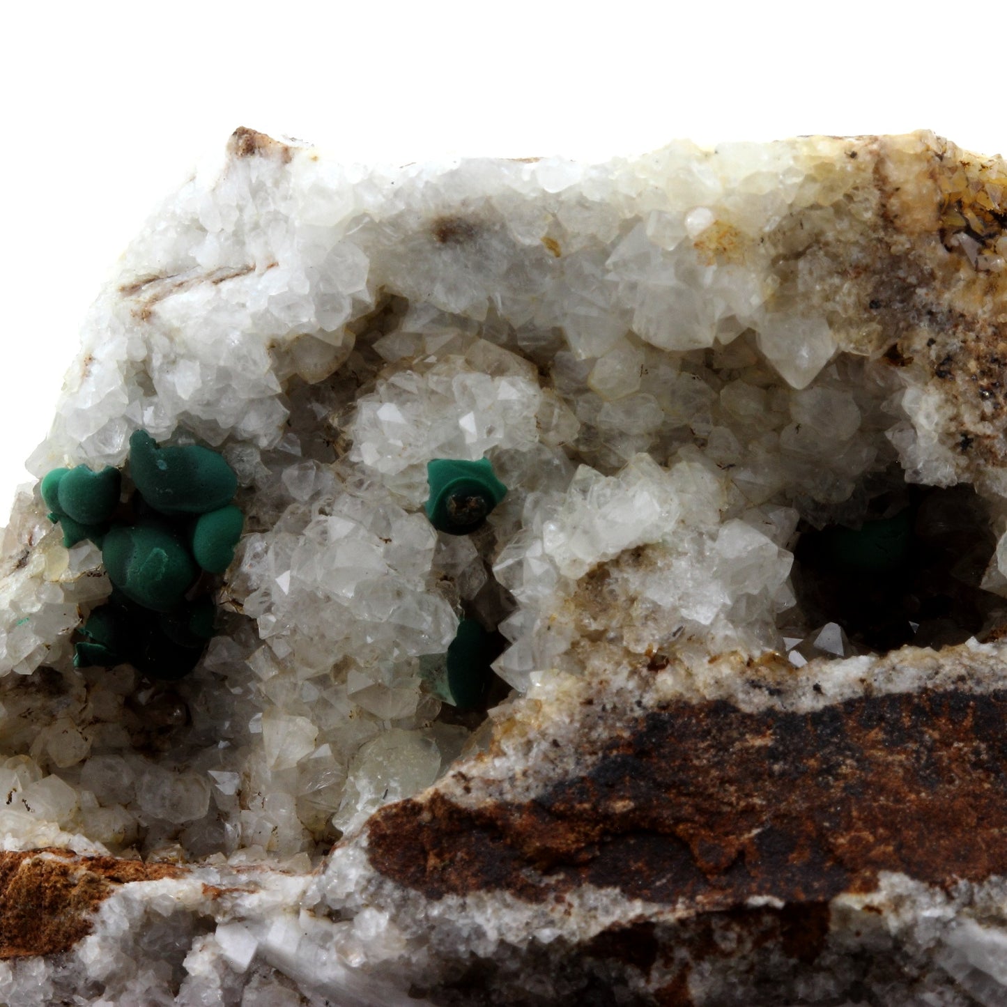 Malachite + Quartz. 1405.1 carats. Massif de l'Arize, Séronais, Ariège, France