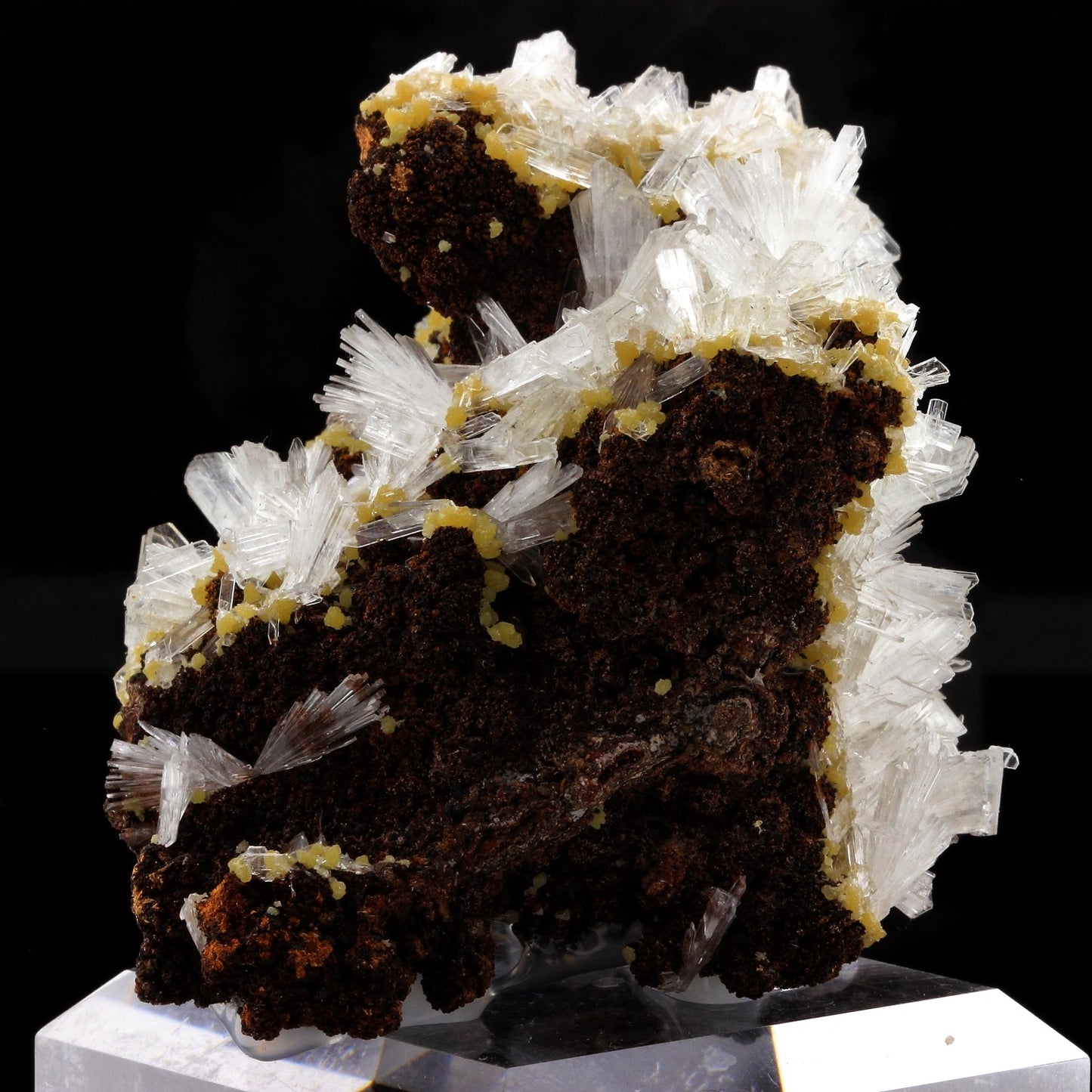 Hemimorphite + Mimetite. 1030.0 carats. Ojuela Mine, Durango, Mexique