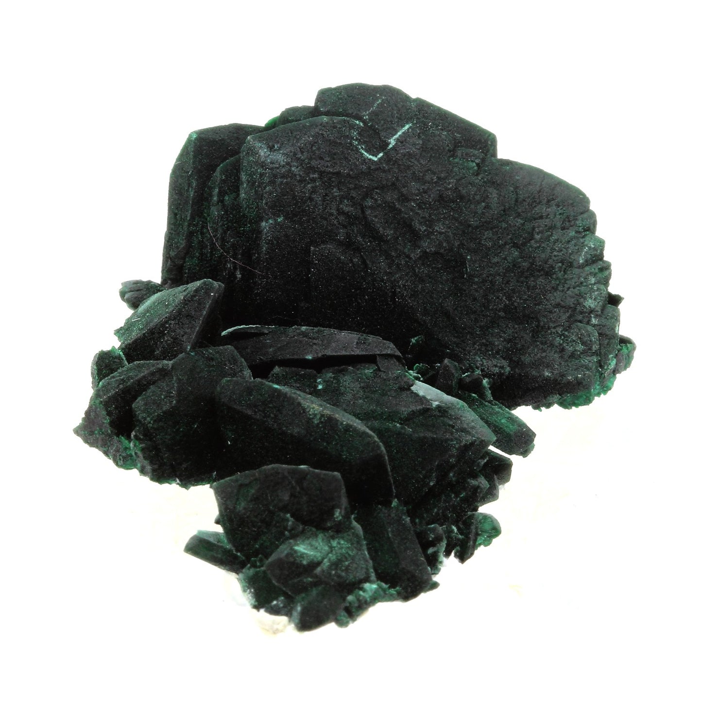 Malachite après Azurite. 368.0 carats. Milpillas Mine, Sonora, Mexique