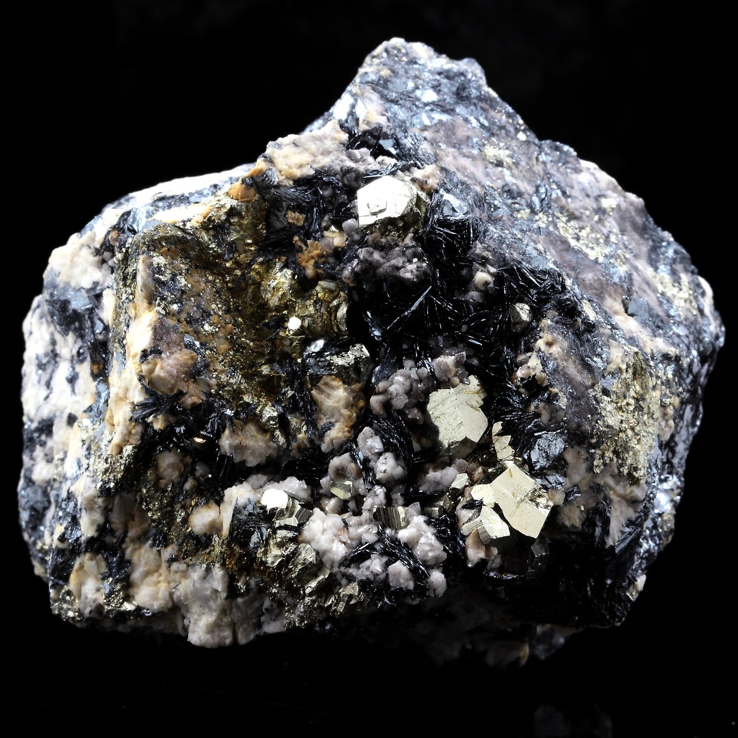 Pyrite + Hematite. 2768.5 carats. Batère, Corsavy, Pyrénées-Orientales, France