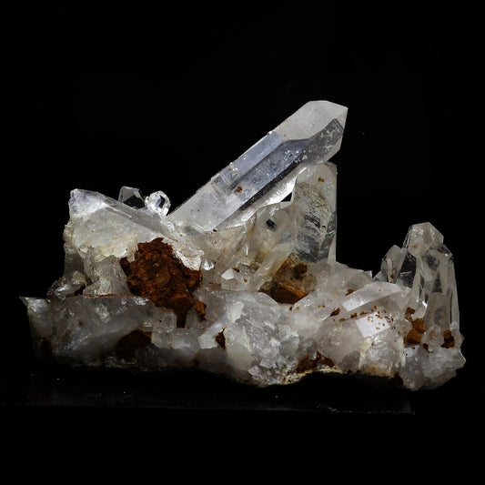 Quartz + Limonite. 196.0 carats. Freney d'Oisans, Bourg d'Oisans, France