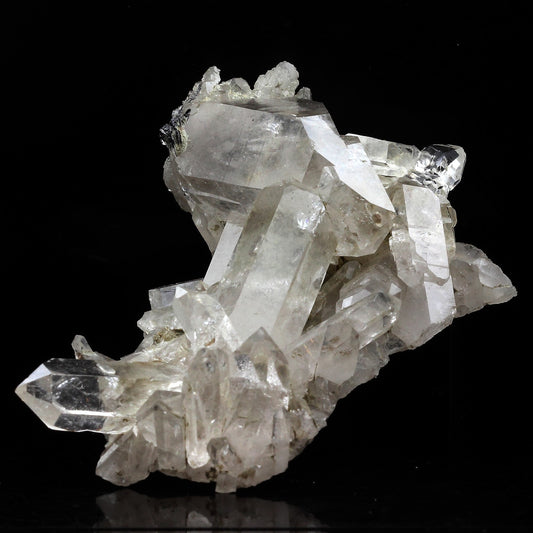 Quartz hyalin + Hematite. 344.0 carats. Plan du Lac, Oisans, Savoie, France