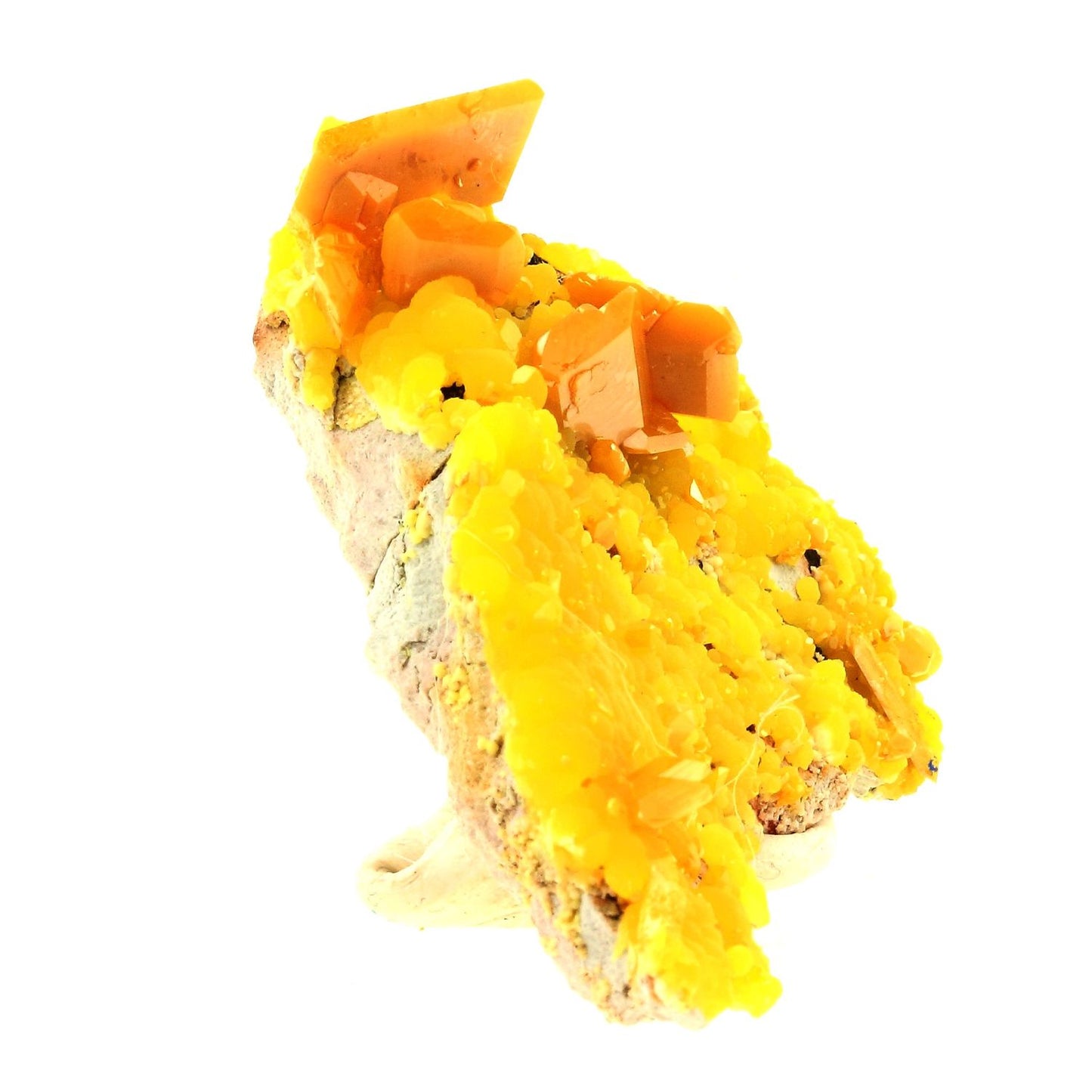 Wulfenite + Mimetite. 395.5 carats. La Morita Mine, Chihuahua, Mexique