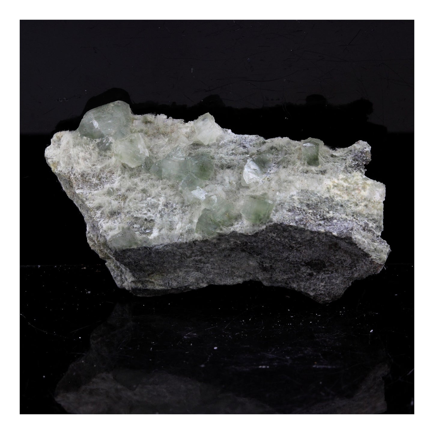 Prehnite. 54.5 carats. La Combe de la Selle, St Christophe-en-Oisans, Isère, France