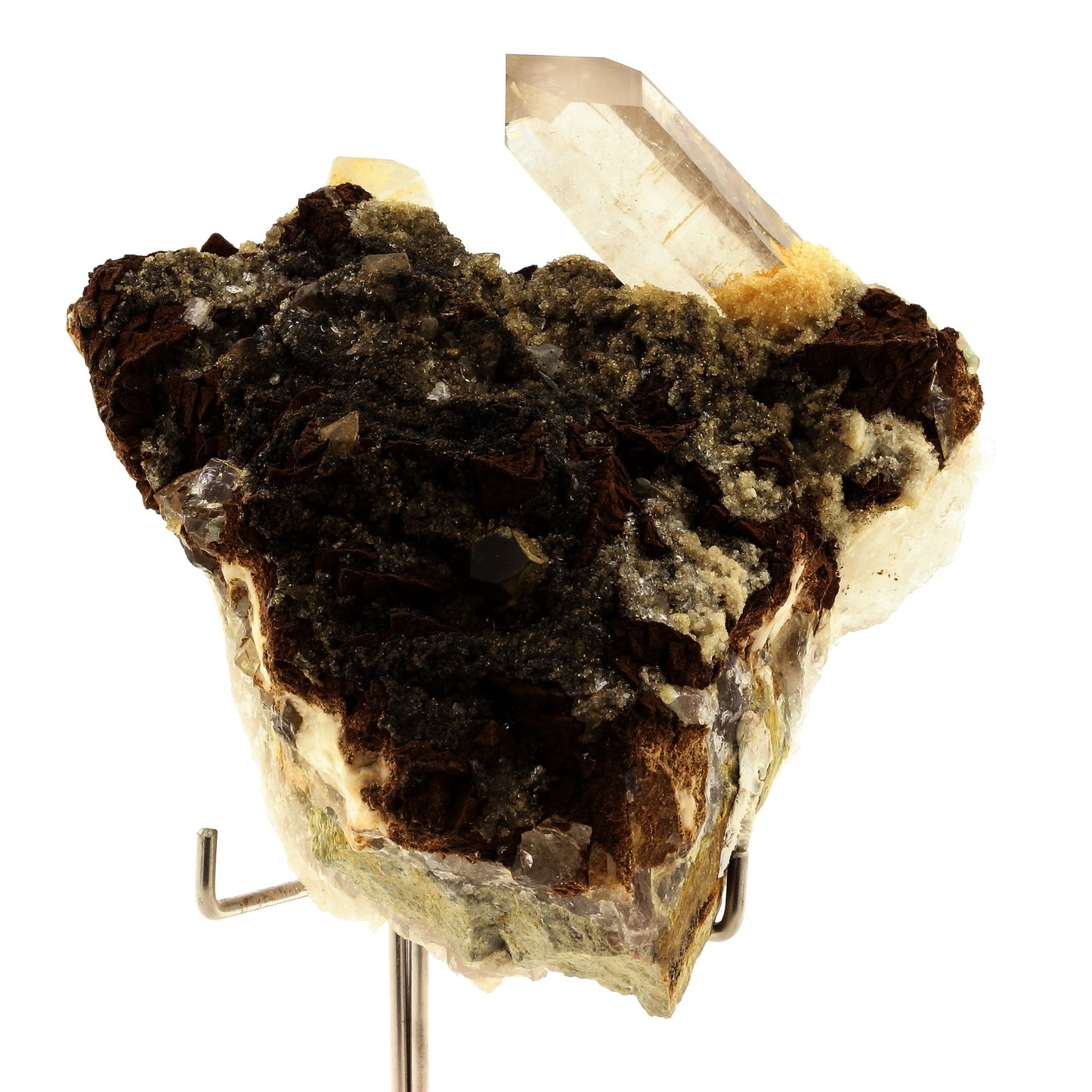 Quartz, Siderite, Gypse. 2645.5 carats. Vaujany, Isère, France