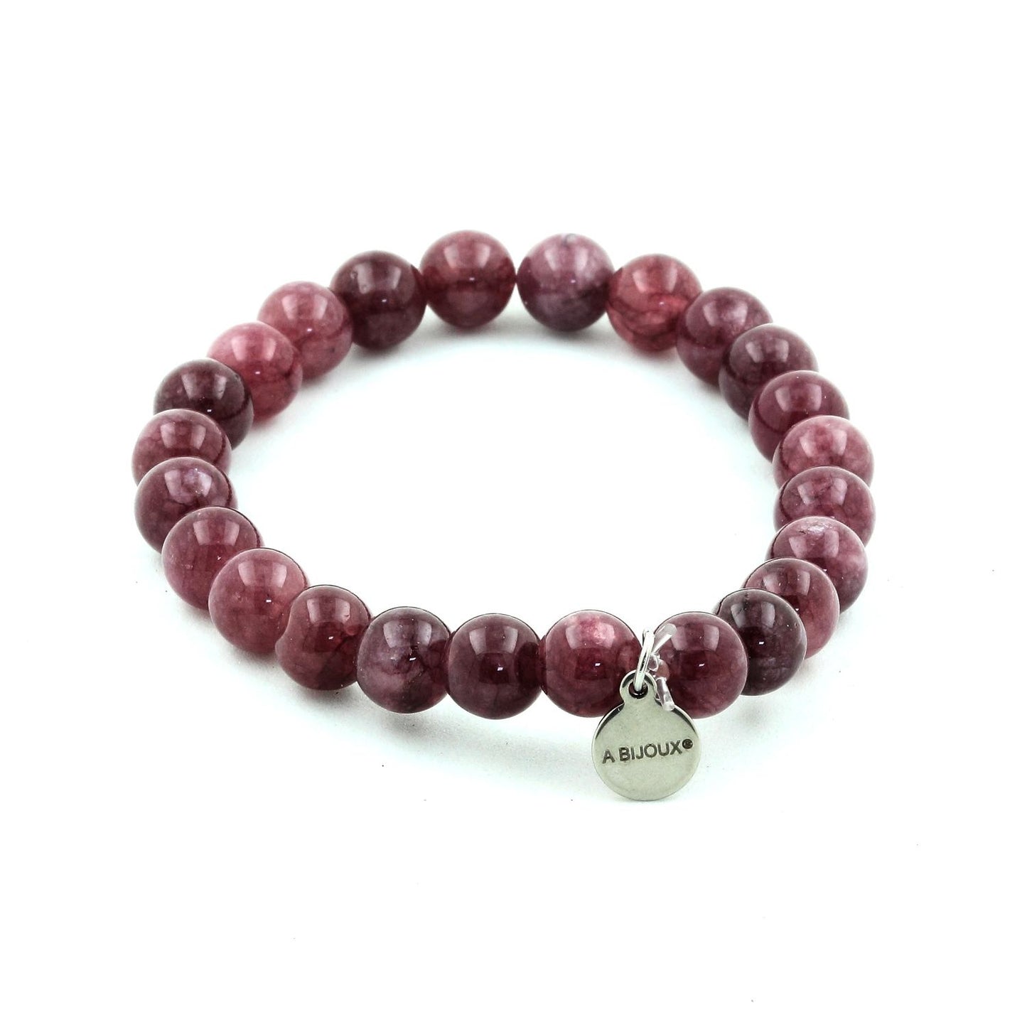 Lépidolite. Bracelet en Perles naturelles