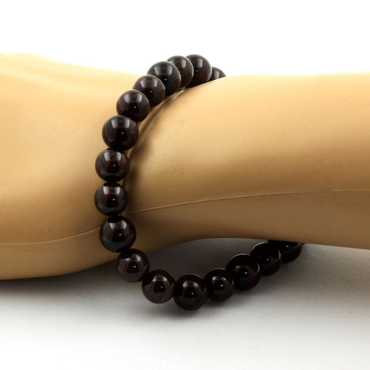 Grenat. Bracelet en Perles naturelles