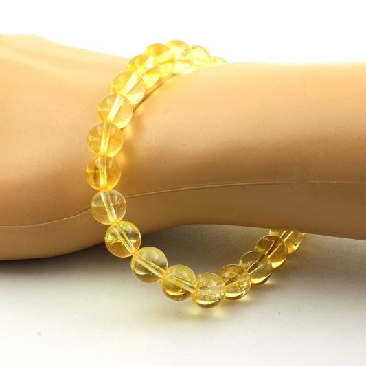 Citrine. Bracelet en Perles naturelles