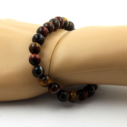 Oeil de Tigre multicolore. Bracelet en Perles naturelles