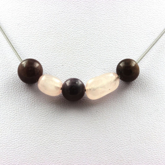 Collier perles Rubis de Mogok, Birmanie, Myanmar