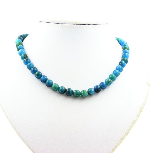 Collier perles Apatite 8 mm