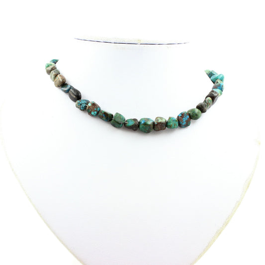 Collier perles Chrysocolle des USA
