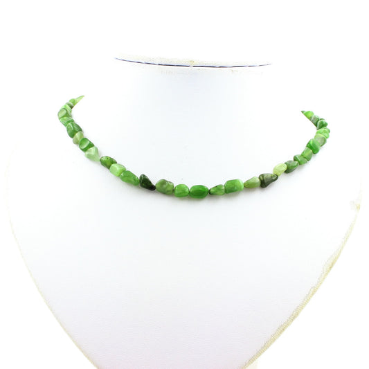 Collier perles Jade néphrite de Sibérie (Russie)