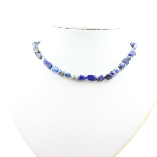 Collier perles Lapis Lazuli du Pakistan