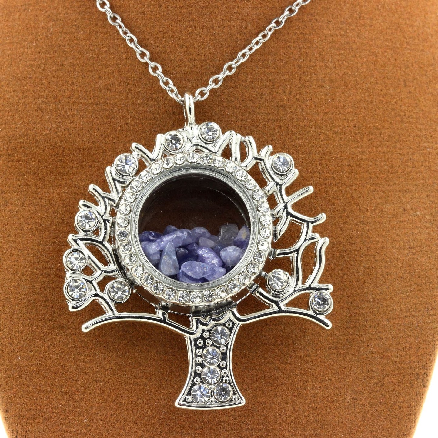 Collier Tanzanite brut modèle arbre