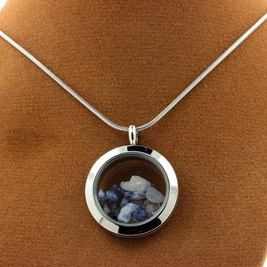 Collier Benitoite modèle Médaillon