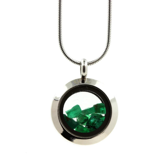 Collier Emeraude modèle Médaillon