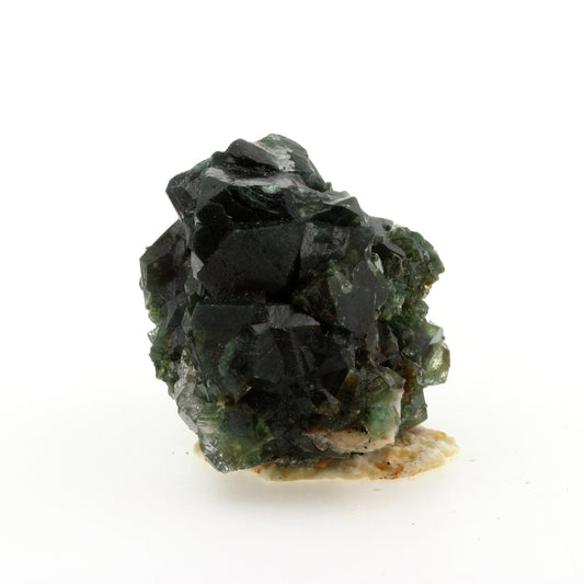 Celadonite après Apophyllite. 103.2 carats. Shakur Quarry, Nashik District (Nasik District), Maharashtra, Inde