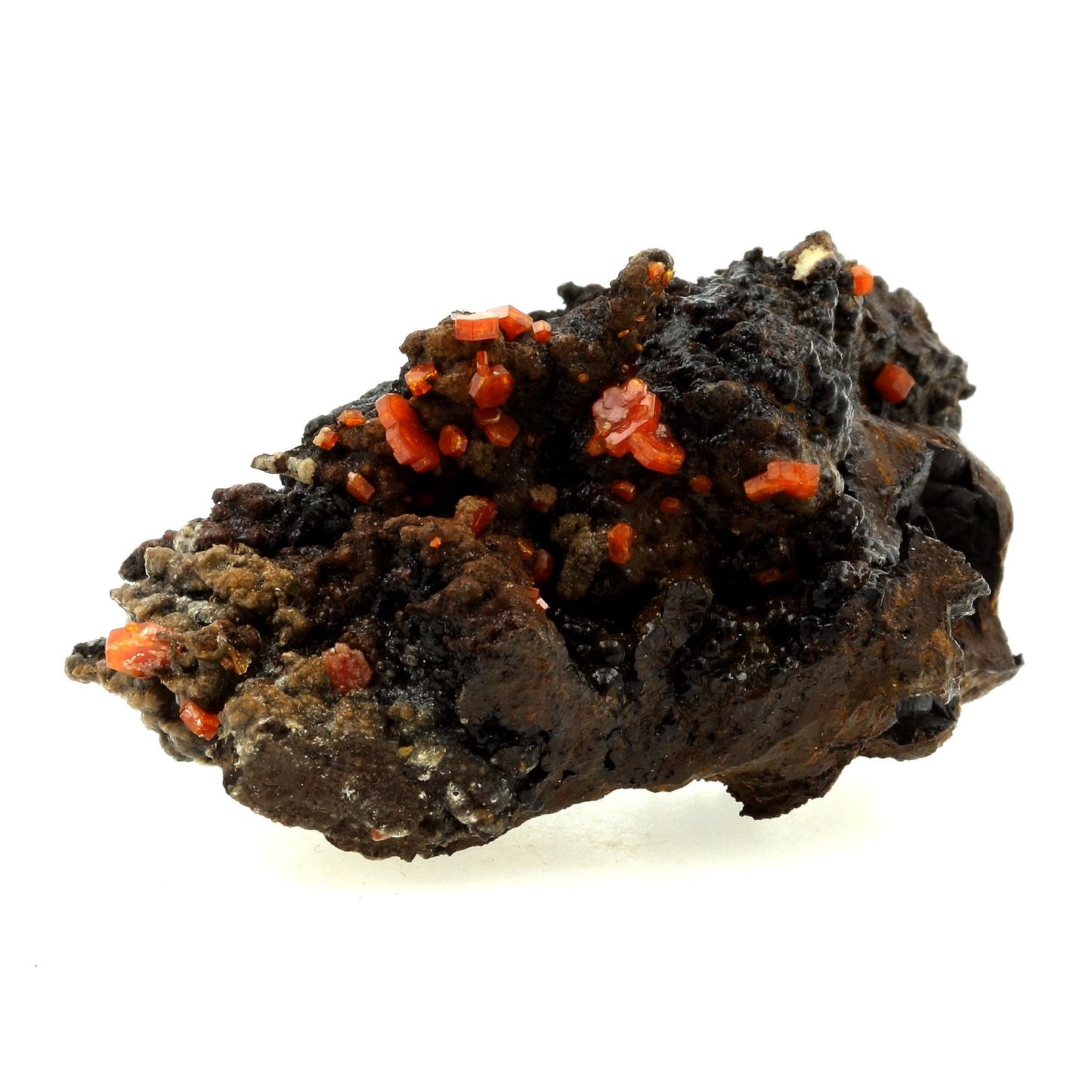 Vanadinite + Goethite. 363.9 carats. Mibladen Mining District, Midelt, Maroc